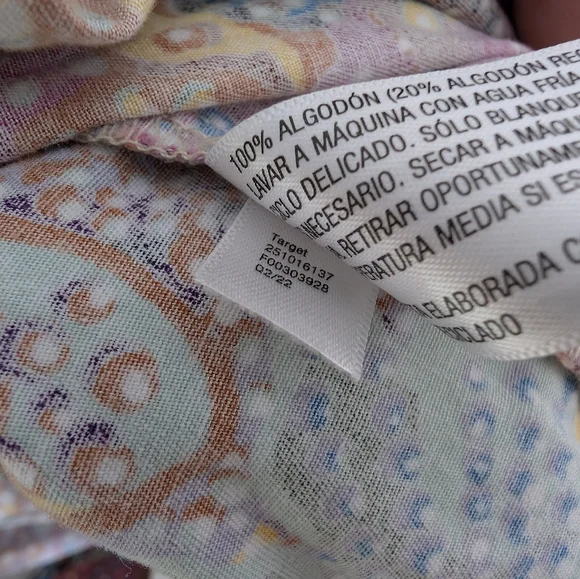 Kika Vargas X Target Anemone floral dress tunic. Size 1X. - Picture 7 of 7